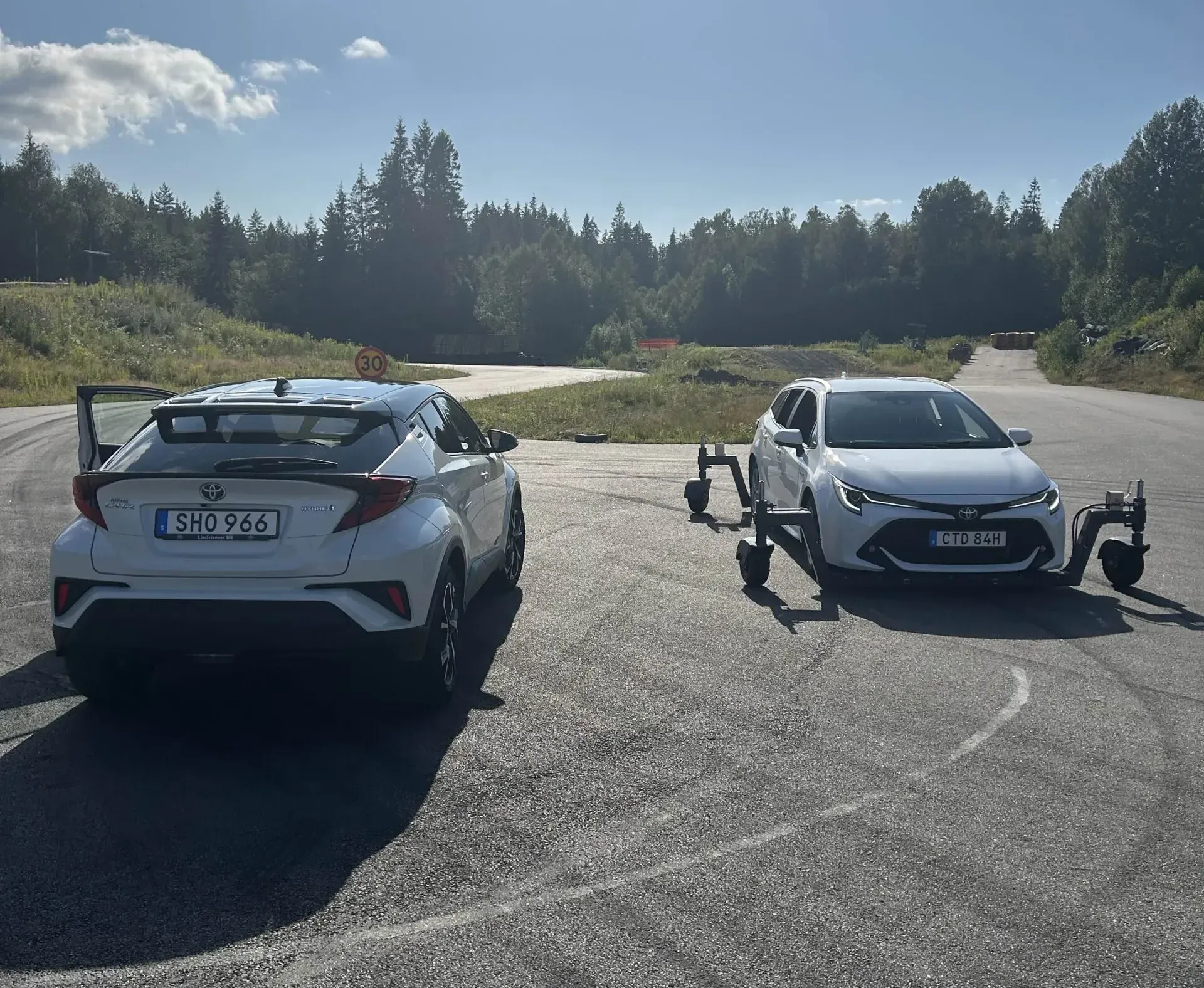 Bilar utrustade för Halkbana i Borås
